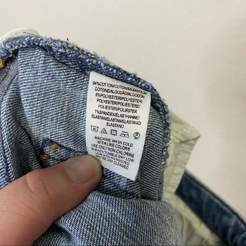 FreePeople Skinny Wash Raw Hem Split Ankle Jean-25 - Picture 10 of 11